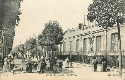 CPA FRANCE 91 "Corbeil, la rue Féray"