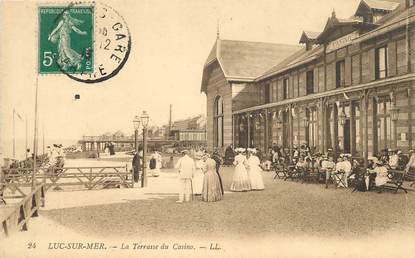 / CPA FRANCE 14 "Luc sur Mer, la terrasse du casino"