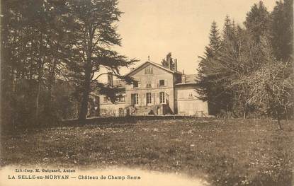 CPA FRANCE 71 "La Selle en Morvan, Chateau de Champ Rame"