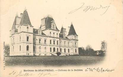 CPA FRANCE 49 "Env. de Beaupréau, Chateau de la Bellière"