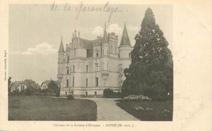 CPA FRANCE 49 "Loiré, chateau de la Rivière d'Orveaux"