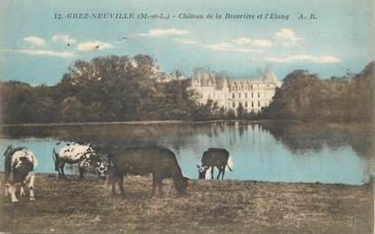 CPA FRANCE 49 "Grez Neuville, chateau de la Beuvrière "