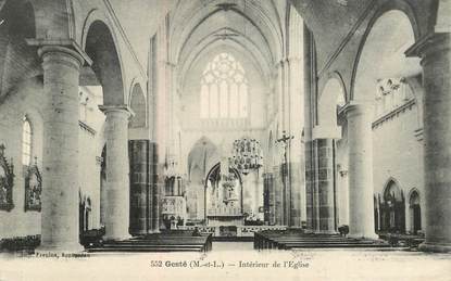 CPA FRANCE 49 "Gesté, intérieur de l'Eglise"