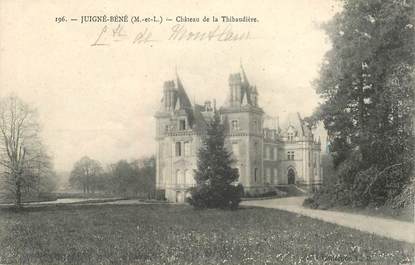 CPA FRANCE 49 "Juigné Béné, Chateau de la Thibaudière"