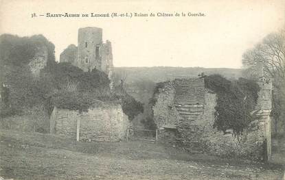 CPA FRANCE 49 "Saint Aubin de Luigné, ruines du Chateau de la Guerche"