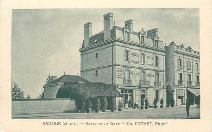 CPA FRANCE 49 "Saumur, Hotel de la gare"