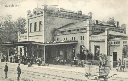 CPA ALLEMAGNE "Gumbinnen, la gare"