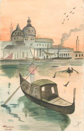 CPA ITALIE "Venise" / CARTE PEINTE