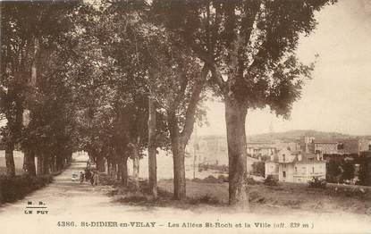 / CPA FRANCE 43 "Saint Didier en Velay, les allées Saint Roch et la ville"