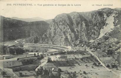 / CPA FRANCE 43 "Peyredeyre, vue générale et gorges de la Loire"