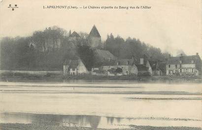 / CPA FRANCE 18 "Apremont, le château et partie du bourg"
