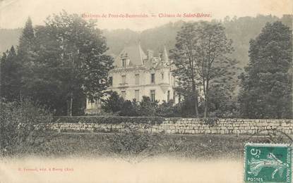 CPA France 73 " Environs de Pont-de-Beauvoisin, château de Saint-Béron"