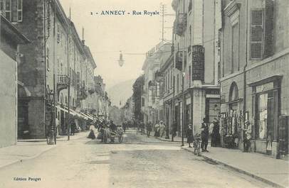 CPA FRANCE 74 " Annecy, Rue Royale"
