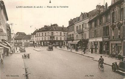 CPA FRANCE 93 "Livry Gargan, Place de la Fontaine"