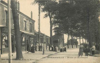 CPA FRANCE 93 "Romainville, la rte de Montreuil"