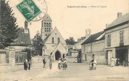 CPA FRANCE 60 "Nogent sur Oise, Place de l'Eglise"