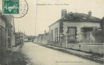 CPA FRANCE 60 "Lincourt, rte de Gisors"