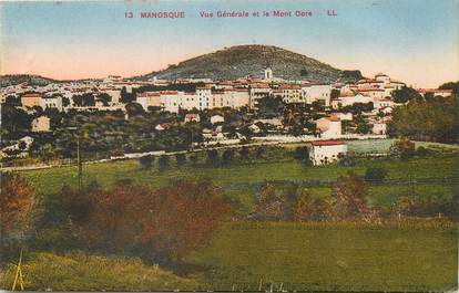 / CPA FRANCE 04 "Manosque, vue générale et le Mont Dore"