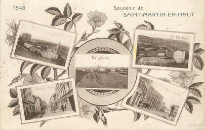 CPA FRANCE 69 "Souvenir de Saint Martin en Haut"