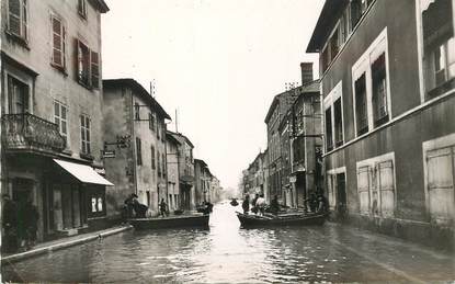 CPSM FRANCE 69 "Belleville sur Saone, Rue Victor Hugo" INONDATIONS