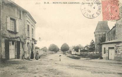 CPA FRANCE 86 "Monts sur Guesnes, la rte de Loudun"