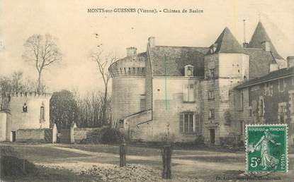 CPA FRANCE 86 "Monts sur Guesnes, Chateau de Baslou"