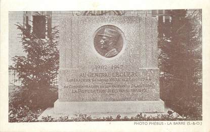 CPA FRANCE 95 "La Barre, monument aux morts, Le Gal Leclerc"