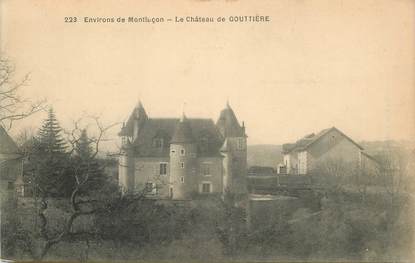 CPA FRANCE 03 "Env. de Montluçon, le Chateau de Gouttière"