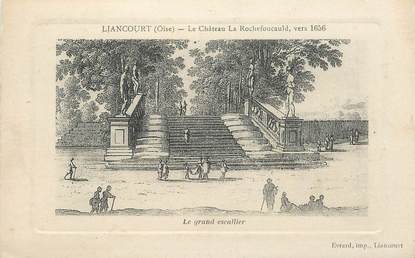 CPA FRANCE 60 "Liancourt, le chateau La Rochefoucauld en 1656"