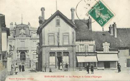 CPA FRANCE 10 "Bar sur Seine, banque Caisse d'Epargne"