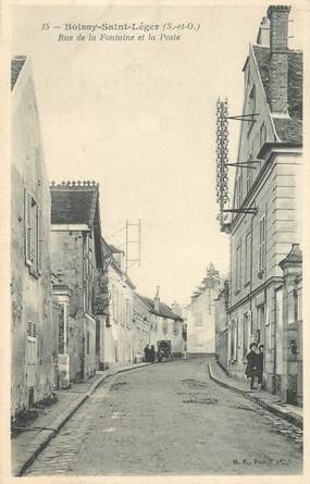 CPA FRANCE 94 "Boissy Saint Léger, rue de la Fontaine et la Poste"