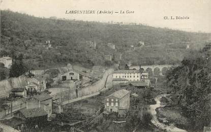 CPA FRANCE 07 "Largentière, la gare"