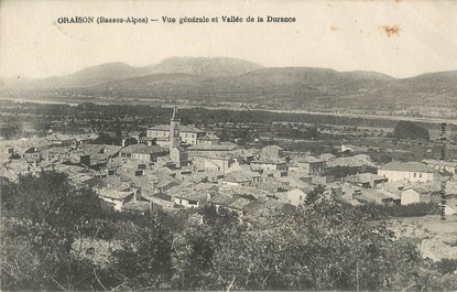 / CPA FRANCE 04 "Oraison, vue générale et la vallée de la Durance"