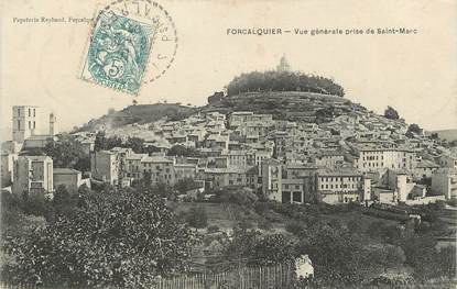 / CPA FRANCE 04 "Forcalquier, vue générale prise de Saint Marc"