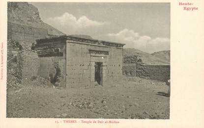 CPA EGYPTE "Thèbes, temple de Deir el Médine " / Ed. BERGERET 