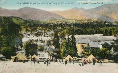 / CPA FRANCE 04 "Jausiers, camp de Vacances, le plan Lacroix"