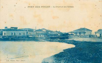 CPA ALGERIE "Port aux Poules, le port et les villas"