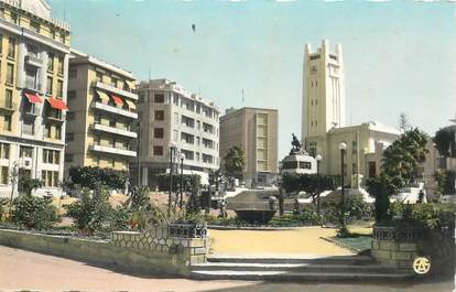 CPSM ALGERIE "Mostaganem, le carrefour de l'Hotel de ville"