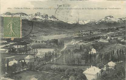 / CPA FRANCE 04 "Jausiers, vue panoramique de la vallée de l'Ubaye sur Barcelonette"