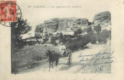 CPA FRANCE 84 "Saignon, Les Rochers"