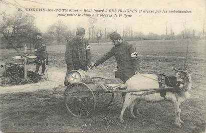 CPA FRANCE 60 "Conchy les Pots, bouc trouvé à Beuvraignes" / ATTELAGE