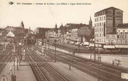 CPA FRANCE 87 "Limoges, Avenue de la Gare"