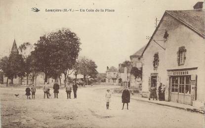 CPA FRANCE 87 "Laurière, La Place"