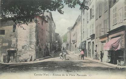 CPA FRANCE 83 " Carcès, Avenue de la Place Marceau"