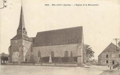 CPA FRANCE 72 "Melleray, L'Eglise et le Monument"