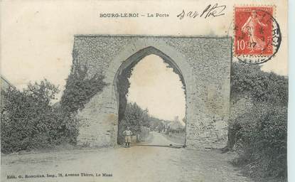 CPA FRANCE 72 "Bourg-le-Roi, La Porte"