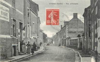 CPA FRANCE 72 "Avoise, Rue Principale"
