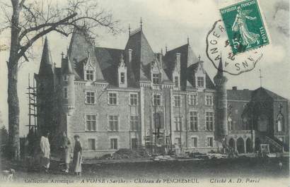 CPA FRANCE 72 "Avoise, Château de Pescheseul"
