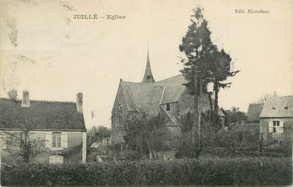 CPA FRANCE 72 "Juillé, Eglise"