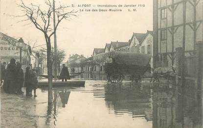 CPA FRANCE 94 "Alfort, Inondations de Janvier 1910"
